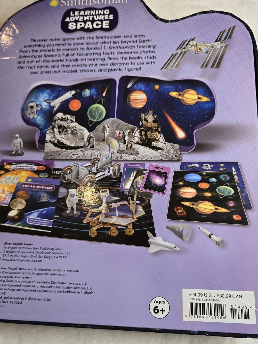 Learning Adventures Space - Case With Book, Cards And Figurines.